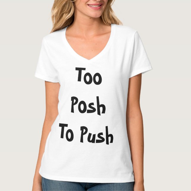 För posh att skjuta tee (Framsida)