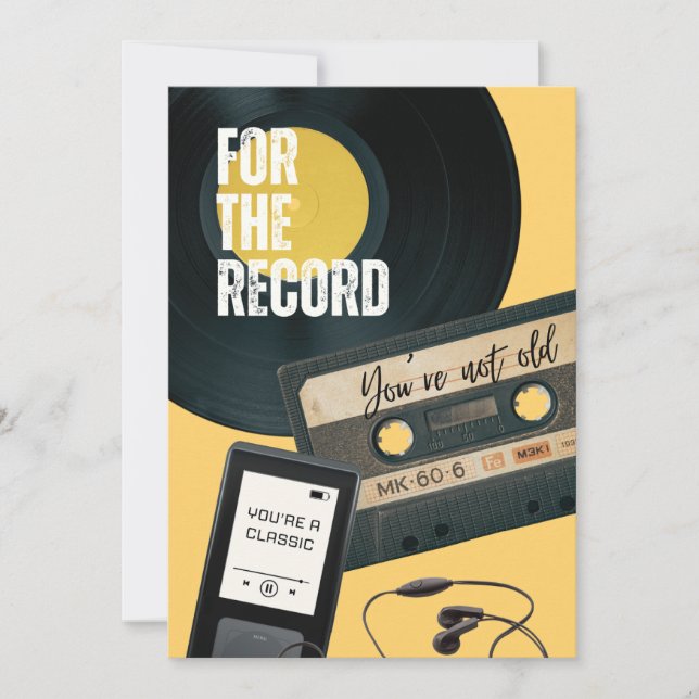 FÖR POSTEN DU INTE ÄR GAMMAL ÄR DU EN KLASSIK JULKORT (Framsida)