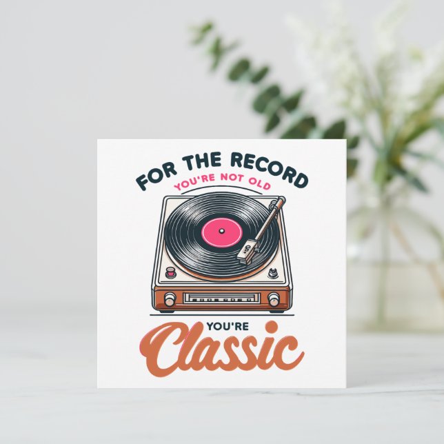 För posten du inte är gammal är du klassisk julkort (Stående Fram)