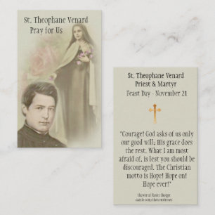 För präst- & martyrheliga för St. Theophane Ven Visitkort