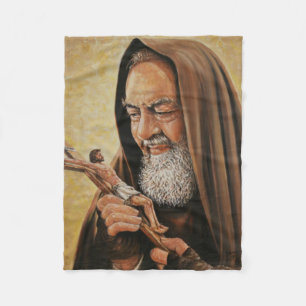 För prästcrucifix för St. Padre Pio altare Fleecefilt