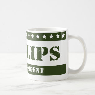 För president hoad läppar kaffemugg