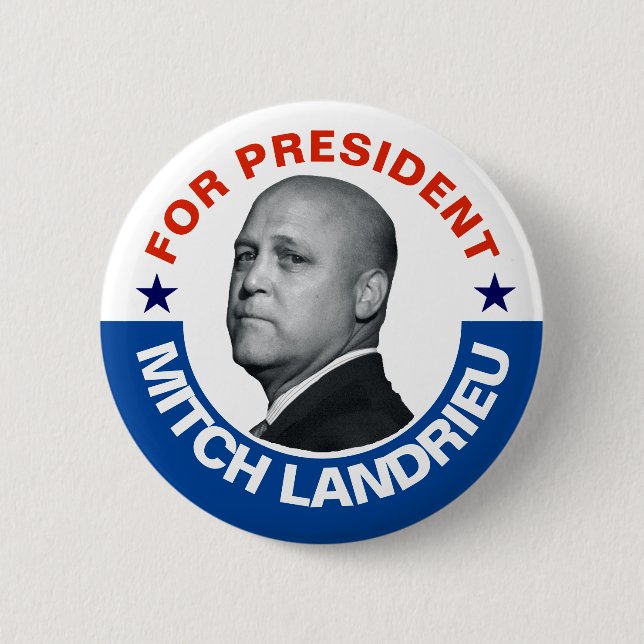 För president: Mitch Landrieu 2020 Knapp (Framsida)