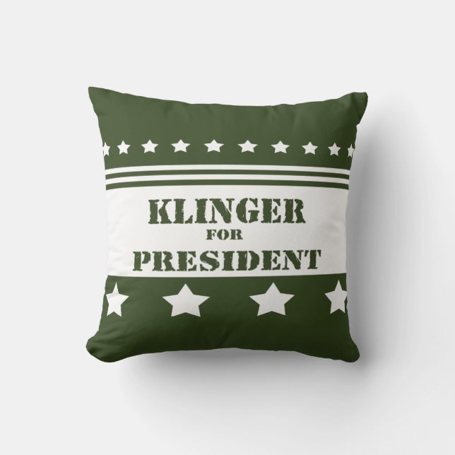 För presidenten Klinger Kudde (Framsida)