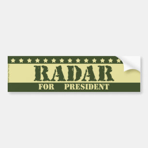 För presidentradar bildekal