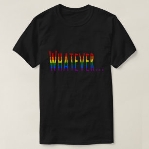 För prideflagga för regnbåge LGBT "spelar ingen T-shirt