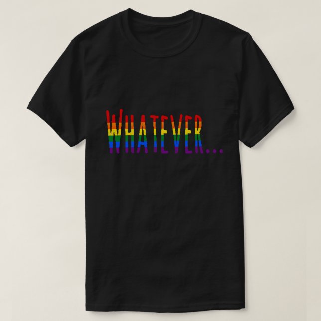 För prideflagga för regnbåge LGBT "spelar ingen T-shirt (Design framsida)