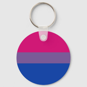 För prideregnbåge för bisexuell person LGBT fla Nyckelring