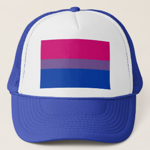 För prideregnbåge för bisexuell person LGBT fla Truckerkeps