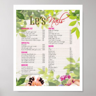 För Prisa Poster av Nail Salon