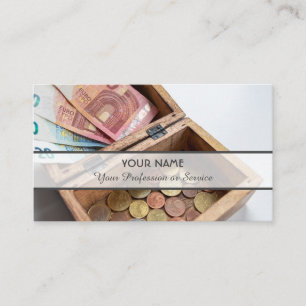 För professionell bankexperter eller finansexpert visitkort