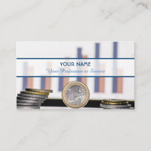 För professionell bankexperter eller finansexpert visitkort