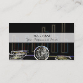 För professionell bankexperter eller finansexperte visitkort