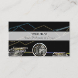 För professionell bankexperter eller finansexperte visitkort