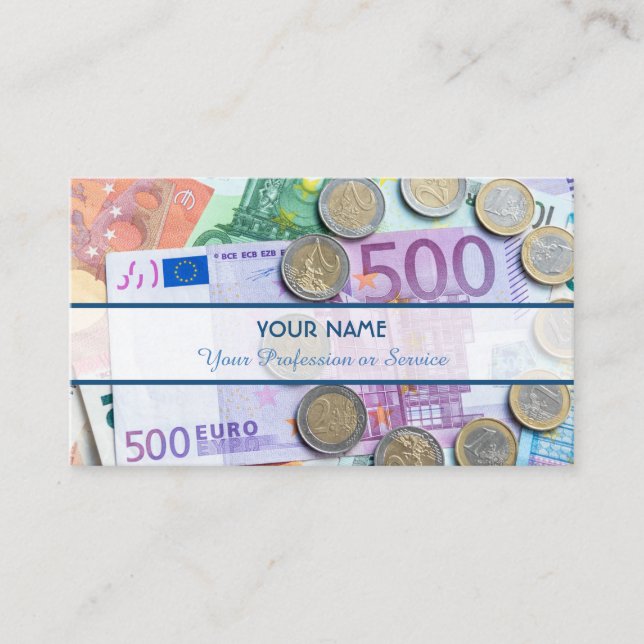 För professionell bankexperter eller finansspecial visitkort (Framsida)
