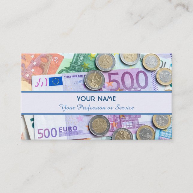 För professionell bankexperter eller finansspecial visitkort (Framsida)