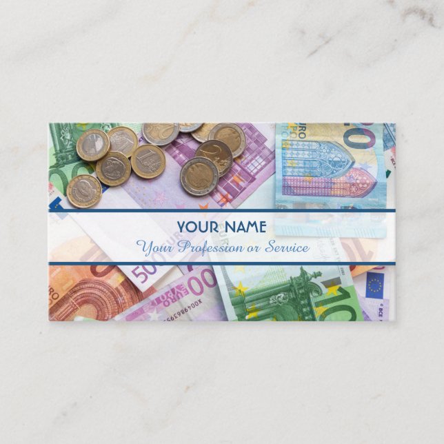 För professionell revisorer och finansexperter visitkort (Framsida)