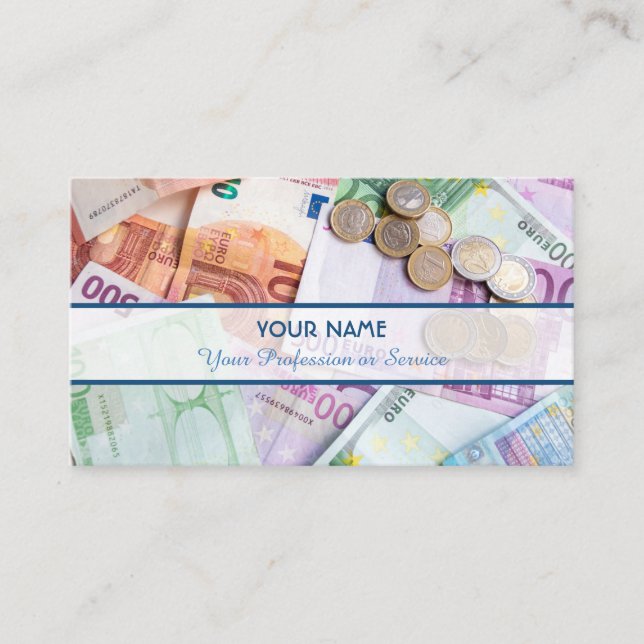 För professionell revisorer och finansexperter visitkort (Framsida)