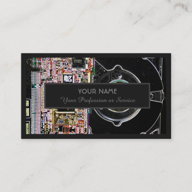 För professionellens dator- eller molnlagringsexpe visitkort (Framsida)