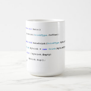 För programmerarekaffe för C vass mugg