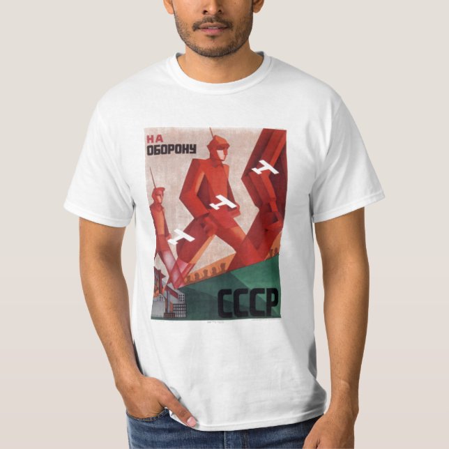 För propagandaT-tröja för CCCP URSS manar T-shirt (Framsida)