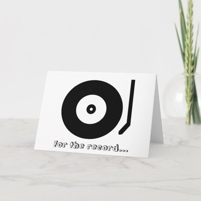 För protokollet... Jag älskar dig! Lyckönskningsko Kort (Framsida)