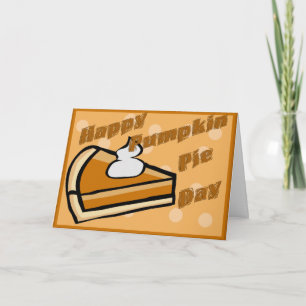För pumpapaj för thanksgiving lycklig dag helgkort