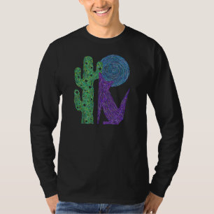 För purpurfärgad färgrik Southwestern design T Shirt