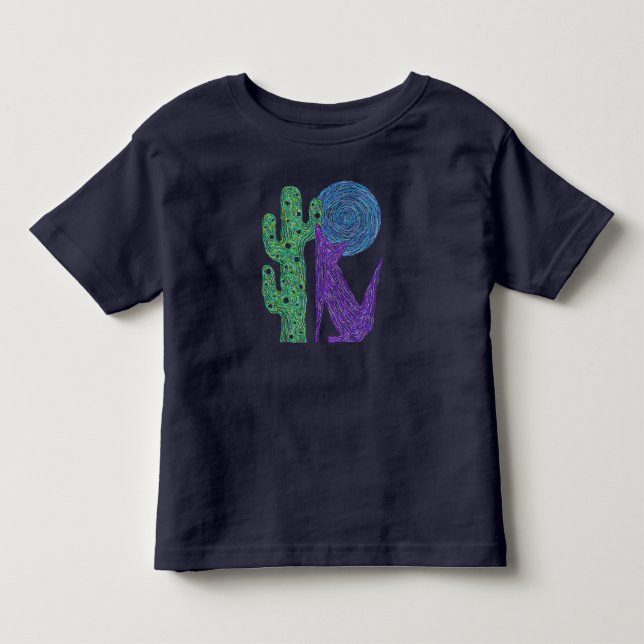 För purpurfärgad färgrika Southwestern ungar Tee Shirt (Framsida)