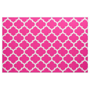 För Quatrefoil för shock rosa marockanskt tyg
