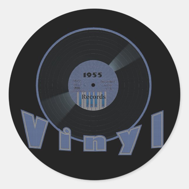 För r/minrekord 1955 för VINYL 33 etikett (Framsida)