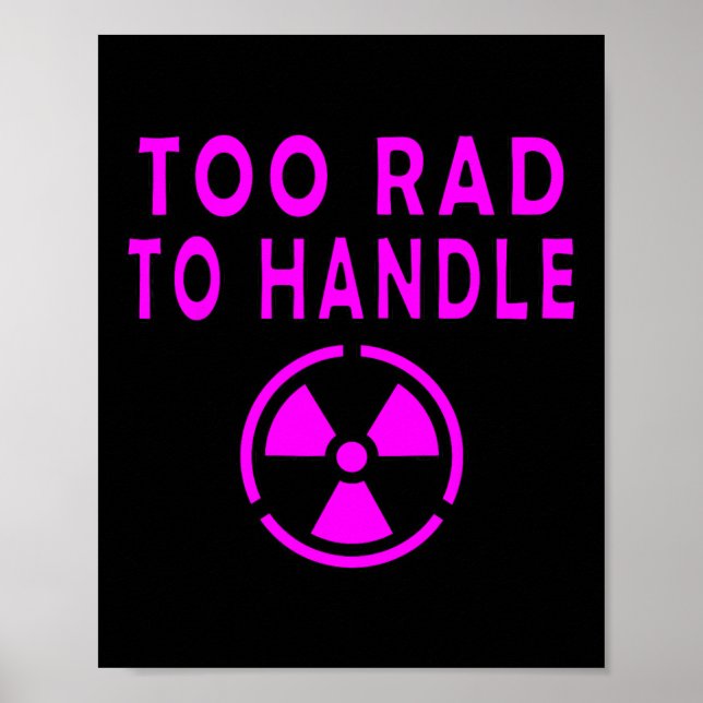 För Rad För Att Hantera Radioaktivt Tecken Symbol  Poster (Framsidan)