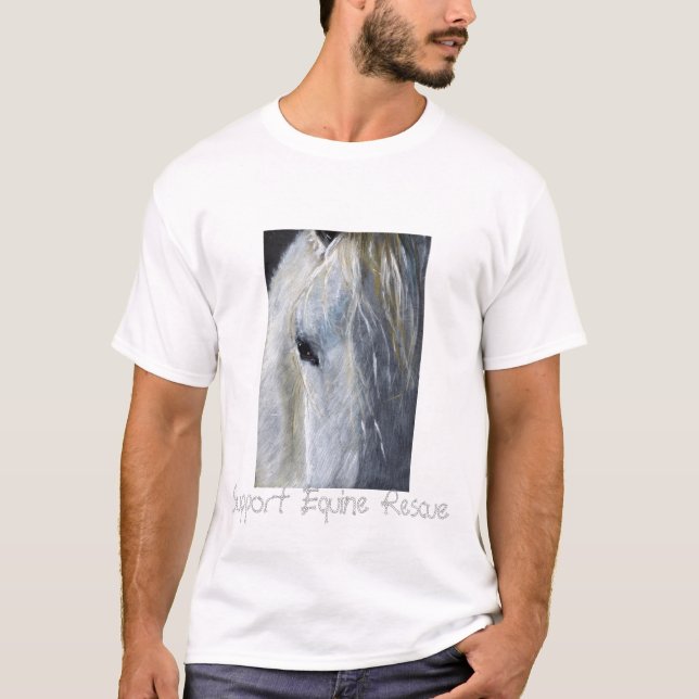 För räddingGrunge för service Equine damer T Tröja (Framsida)