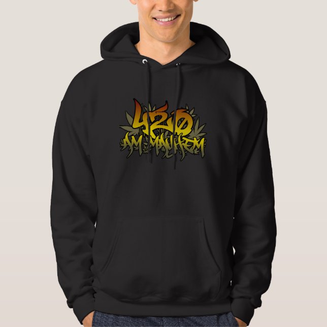 för Rasta för förödelse 420am Hoodie ogräs (Framsida)
