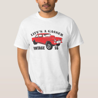 För råttaStång för 55 Chevy Gasser Hot rod vintage T-shirt