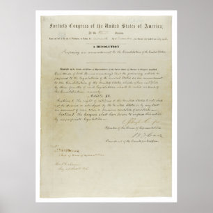 För rättelseU.S. för ORIGINAL 15th konstitution Poster