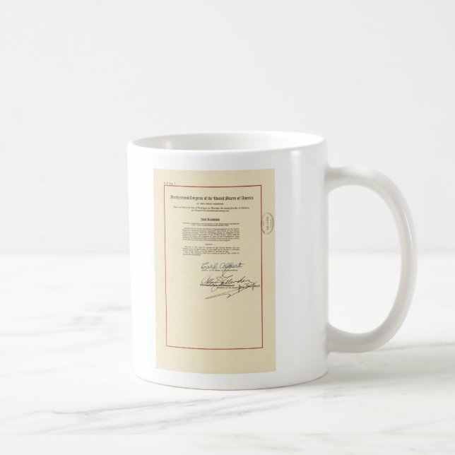 För rättelseU.S. för ORIGINAL 26th konstitution Kaffemugg (Höger)