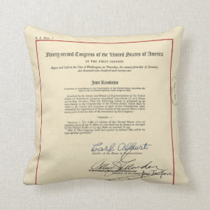 För rättelseU.S. för ORIGINAL 26th konstitution Kudde