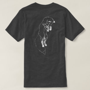 "För rävbanhoppning för hoppa" mörk - grå man T Shirt