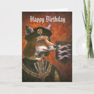 För rävfödelsedag för kung Richard III kort