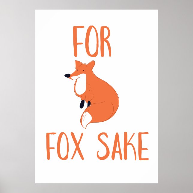 För Rävs Skull Poster (Framsidan)