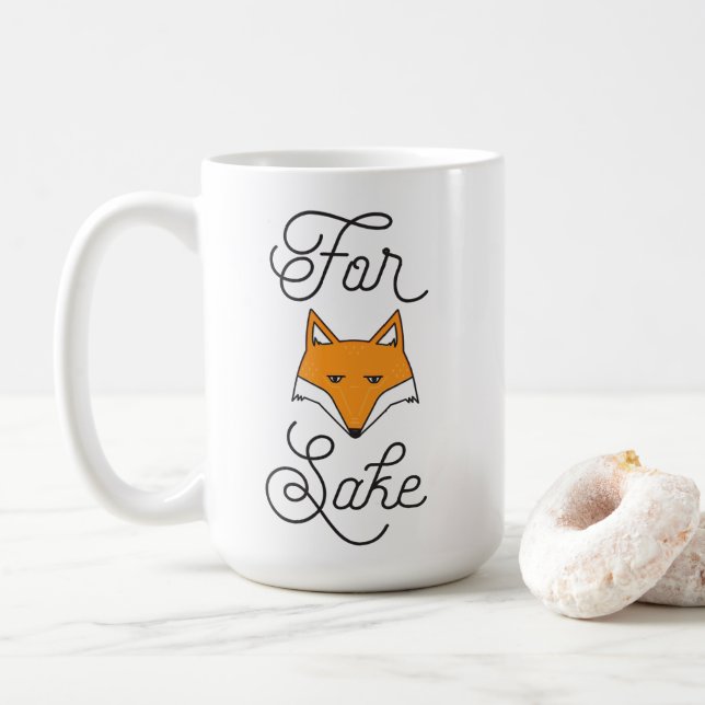För rävSake Kaffemugg (Med munk)