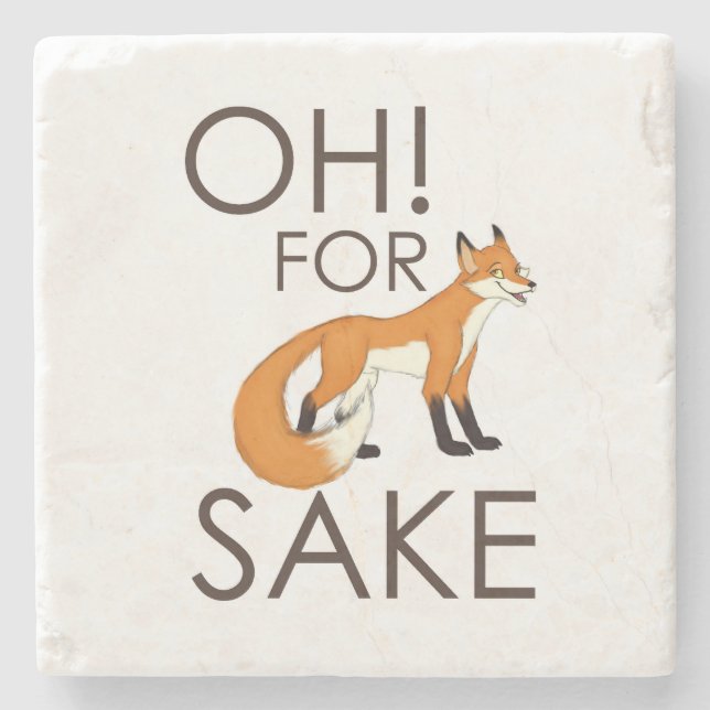 För rävSakesunderlägg Stenunderlägg (Framsidan)