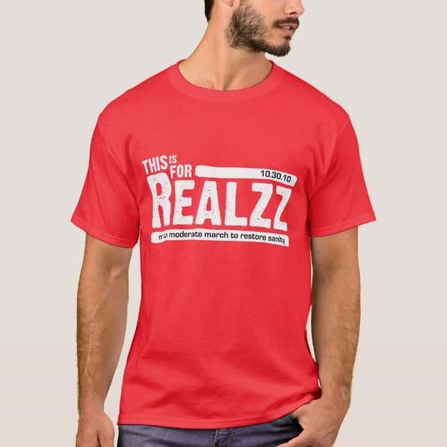 För Realzz - mörk T Shirt (Framsida)