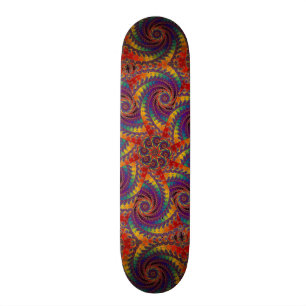 För regnbågeFractal för spiral bläckfisk Mini Skateboard Bräda 18,5 Cm