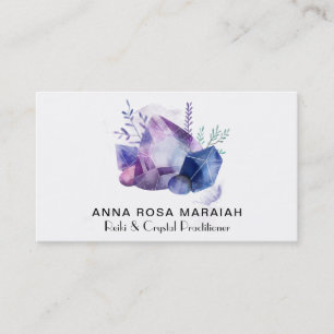 * För Reiki för Gemstonevattenfärguniversum Gem Visitkort