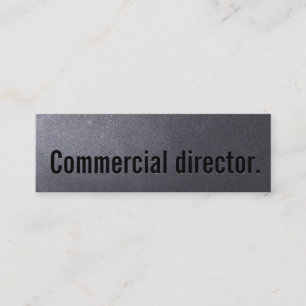 För reklamfilmdirektör för kol svart visitkort för