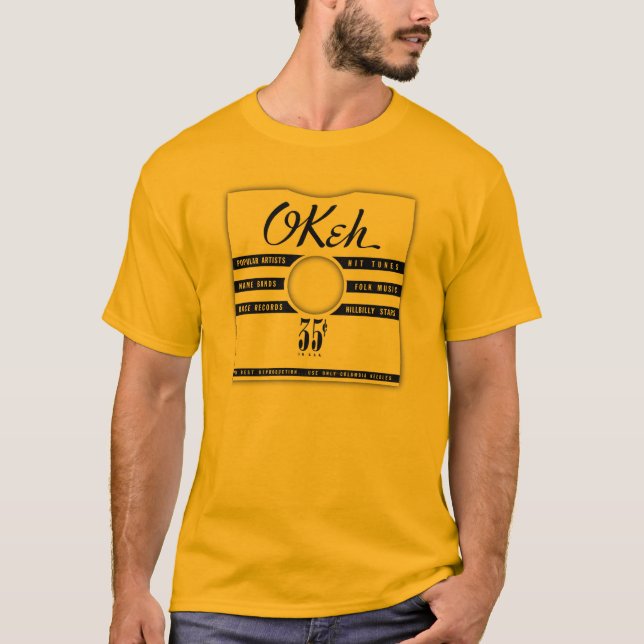 för rekordsleeve för 78 r/min. Okeh Tshirt Tee (Framsida)