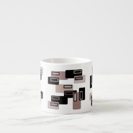 För rektangelespresso för kaffe Retro mugg Espressomugg