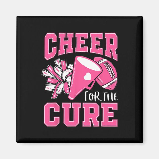 För ren bröstcancermedvetenhet CheerLeader F Magnet (Framsidan)